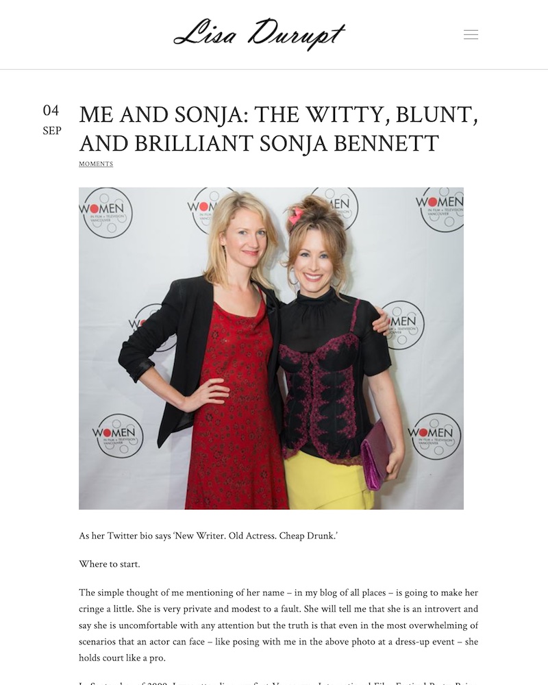 Me and Sonja: The Witty, Blunt, and Brilliant Sonja Bennett, featuring Sonja Bennett