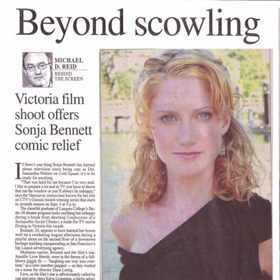 General coverage, featuring Sonja Bennett